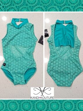 NEW Pageant Dancewear Kandi Kouture Dance Gymnastics Leotard CXL ARI MINT $78+